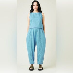 Beyond Nine Mabel Light Wash Denim Chambray Trousers